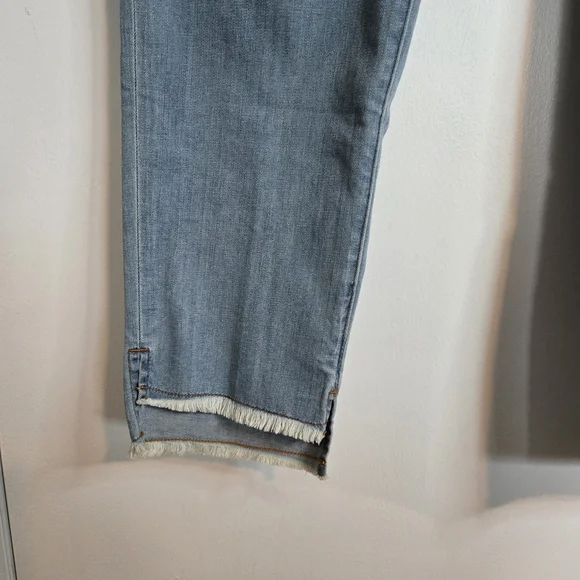 Eileen Fisher Frost Slim Ankle Jean New With Tag Sz 14